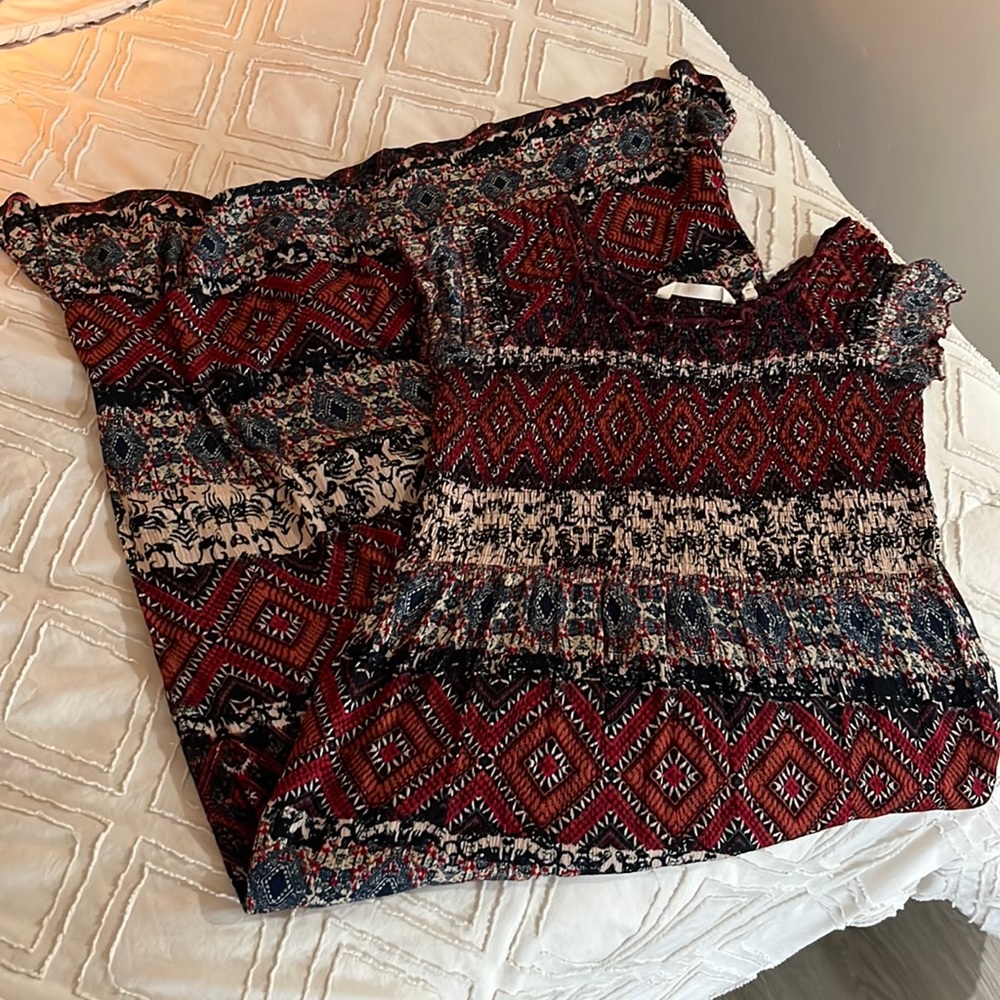 Maxi Patterned Dress Size PS